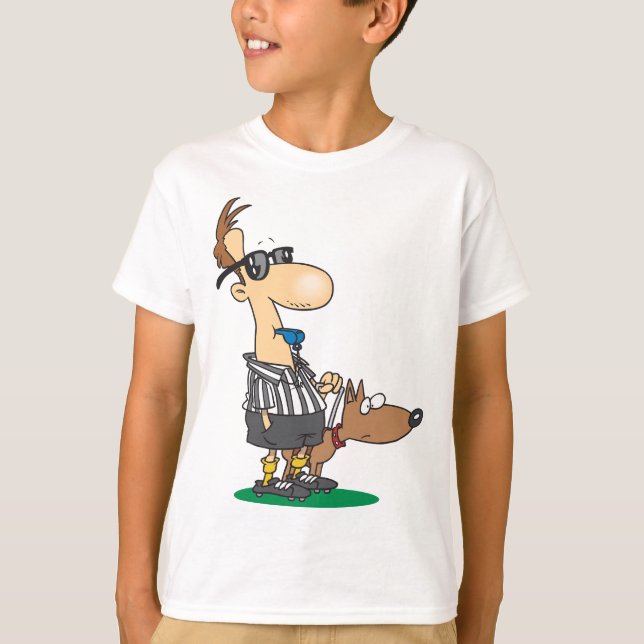 Un Arbitre Aveugle Frappant Un T-shirt Siffleur (Devant)