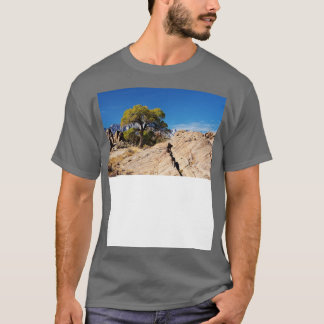 Un arbre solitaire dans le TShirt des collines de