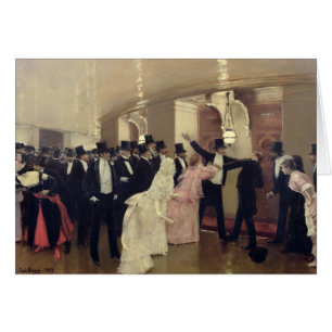 Un argument dans les couloirs de l'opéra, 1889