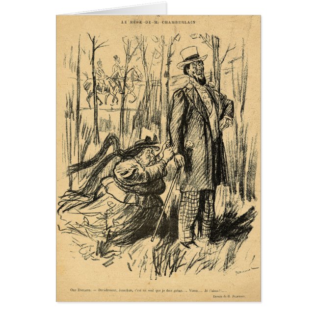 Un assaut sur la modestie ou le M. Chamberlain (Devant)