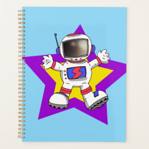 Un astronaute de dessin animé en Star Design