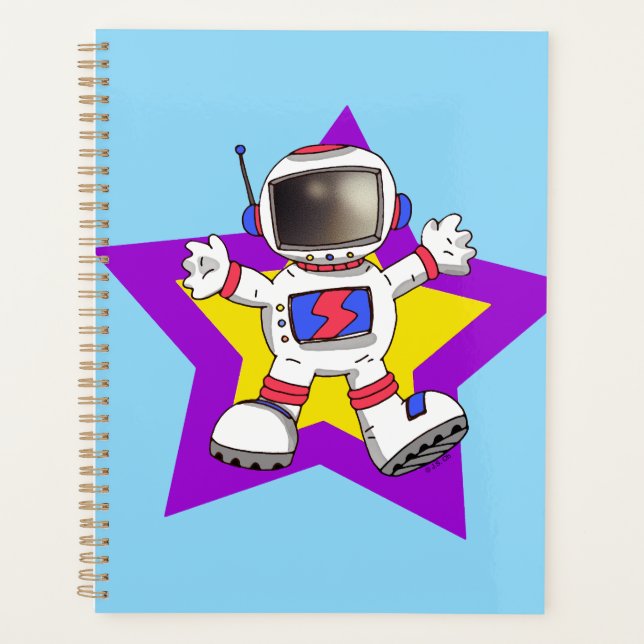 Un astronaute de dessin animé en Star Design (Devant)