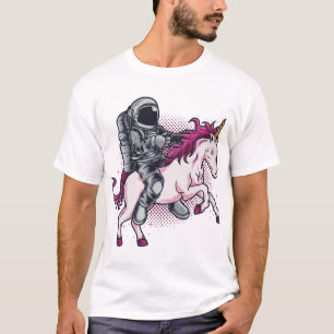 Un astronaute sur un Casquette de T-shirt Unicorn 