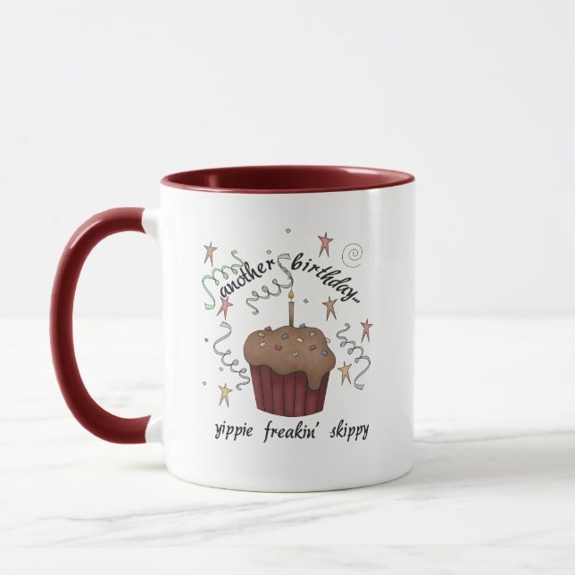 Un autre anniversaire Yippie Freakin' Skippy Mug (Gauche)