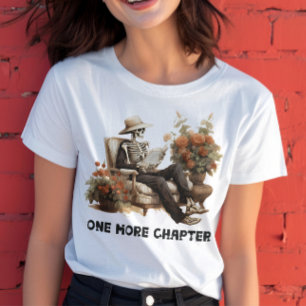 Un autre chapitre Livre Lover Skeleton T-shirt