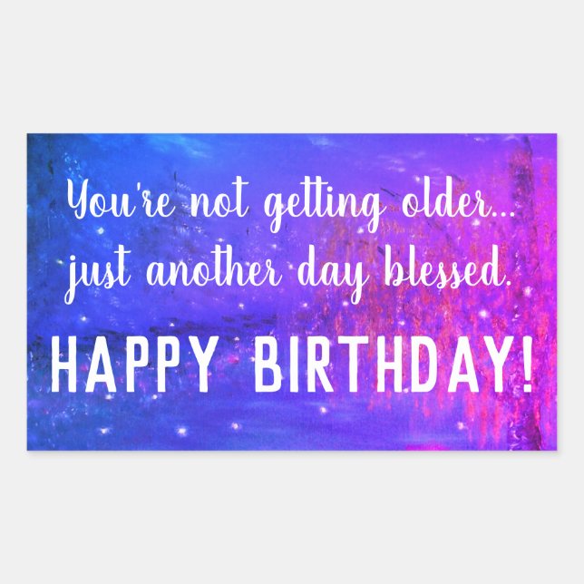 Un autre jour béni joyeux Sticker d'anniversaire (Devant)