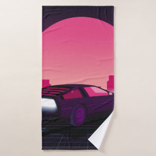 Un avenir rétro. arrière - plan sci-fi style année