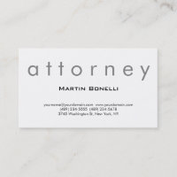 Un avocat moderne clair au Carte de visite de la l