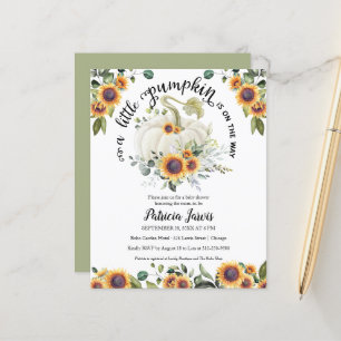 Un Baby shower Budget Un Peu Citrouille Invitation