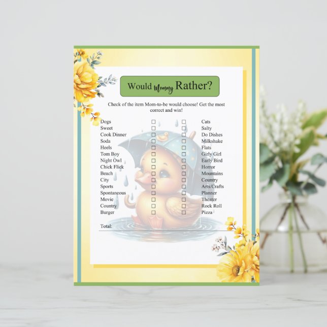 Un Baby shower De Canard En Caoutchouc Mignonne Se (Debout devant)