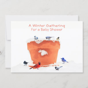 Un Baby shower-genre neutre en hiver : Invitation