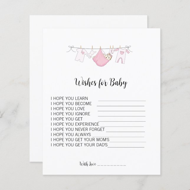 Un Baby shower Simple Pour Bébé (Devant / Derrière)