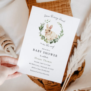 Un Baby shower Sucré Bunny Invitation