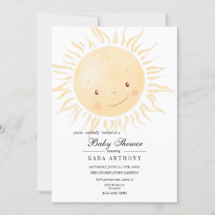 Un Baby shower Un Peu Soleil Invitation