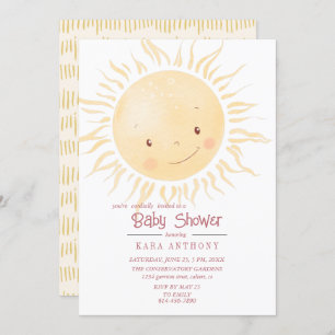 Un Baby shower Un Peu Soleil Invitation