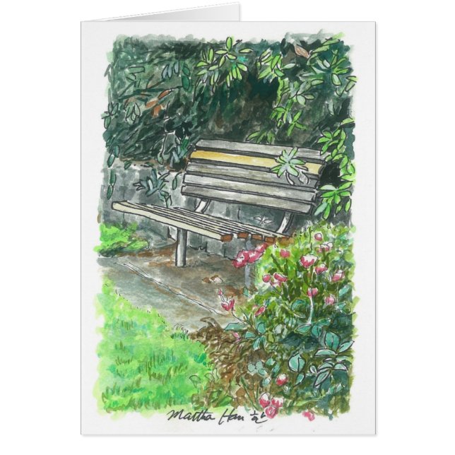 Un banc de repos (Devant)