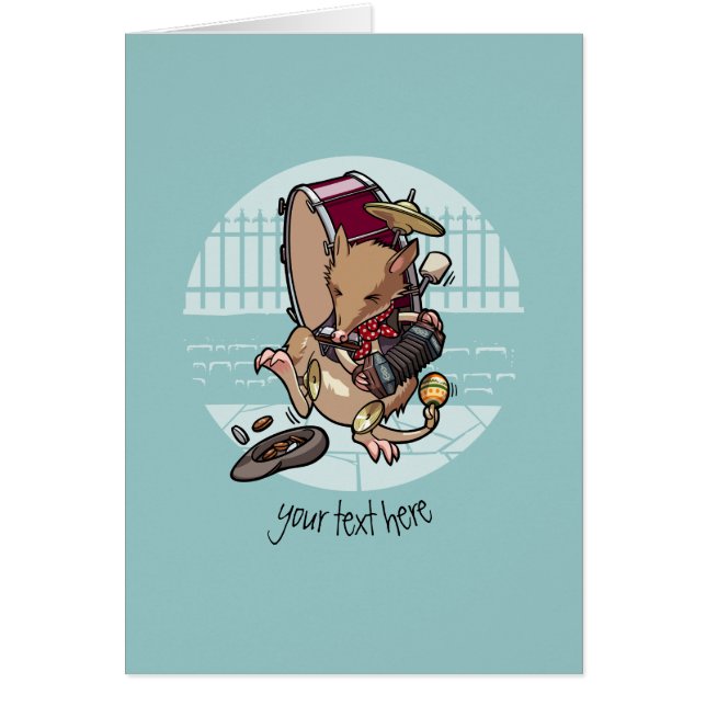 Un Bandicoot d'homme jouant de la musique avec la (Devant)