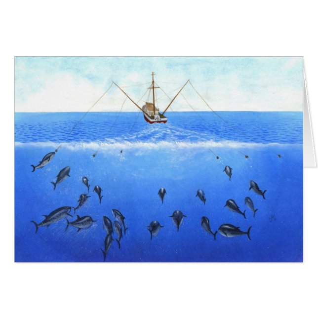 Un bateau de pêche à la traîne (Devant horizontal)