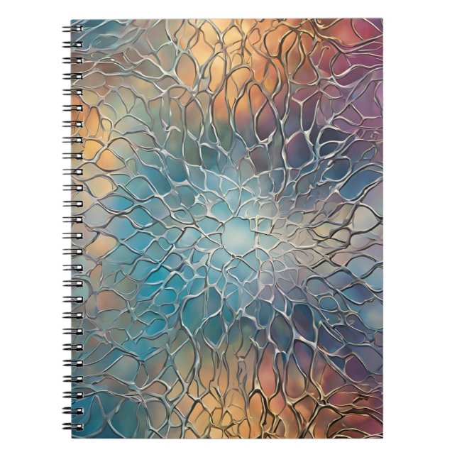 Un Beau Carnet À L'Art Métallique Abstrait (Devant)