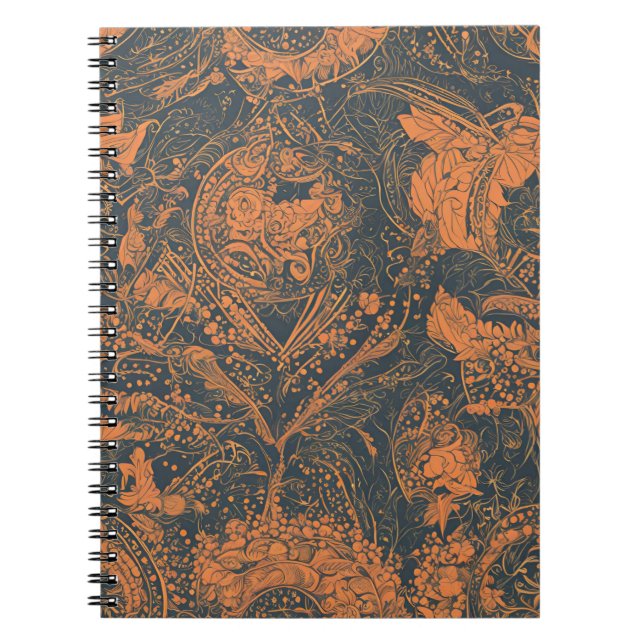Un Beau Carnet Avec Un Art Botanique Élégant (Devant)