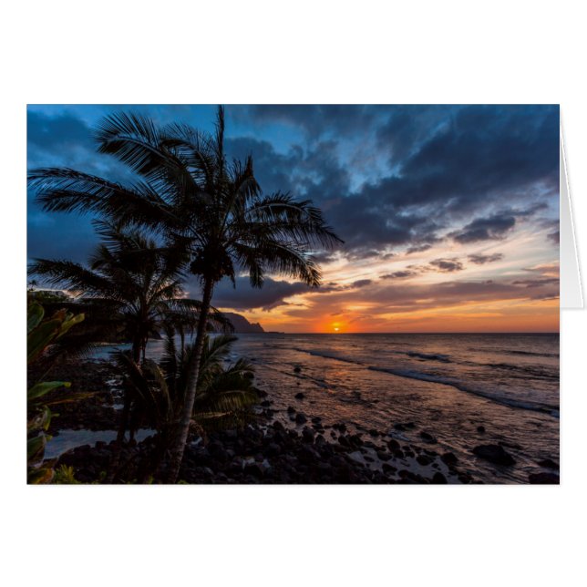 Un beau coucher de soleil (Devant horizontal)