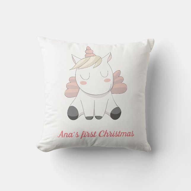 Un beau coussin de bébé licorne (Recto)