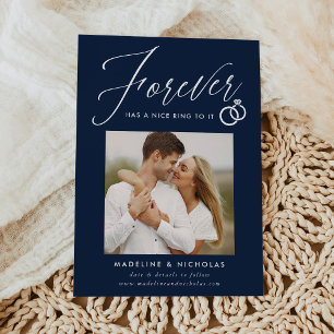 Un Beau Ring À Elle Marine Fiançailles Faire-part