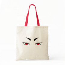 Un beau sac avec des yeux rouge vif regard