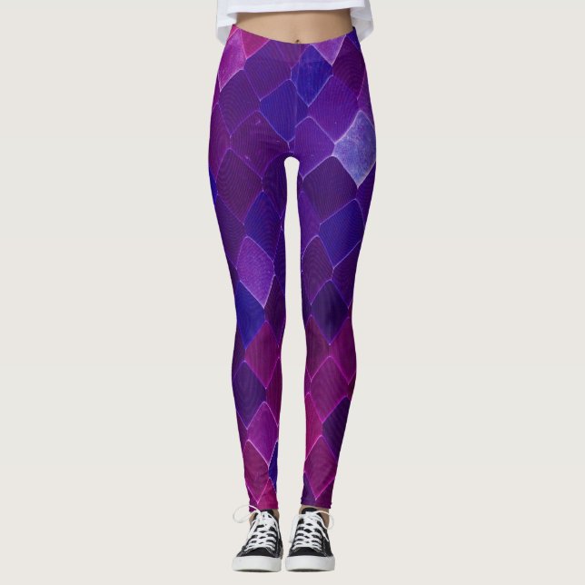 Un beau spectre de couleurs sirènes leggings (Devant)