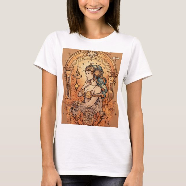 Un beau T-shirt design pour dames (Devant)