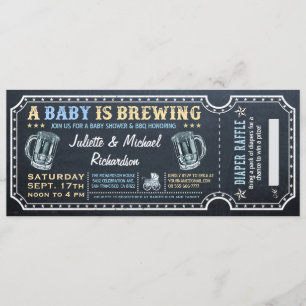 Un bébé brasse des Baby showers Invitations de bil
