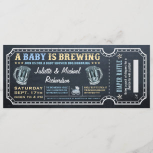 Un bébé brasse des Baby showers Invitations de bil