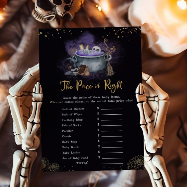 Un bébé brasse Éffrayant Le prix est le bon jeu (A Baby is Brewing Baby Shower The Price is Right Game)