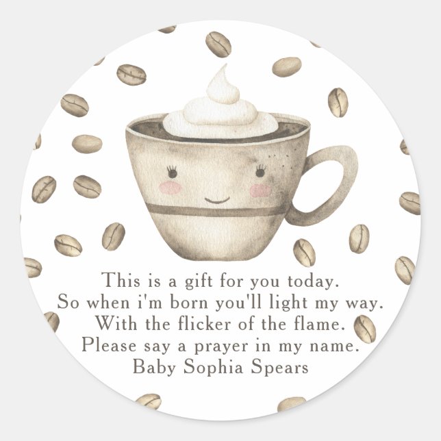 Un bébé est en train de brasser bébé - étiquette d (Devant)