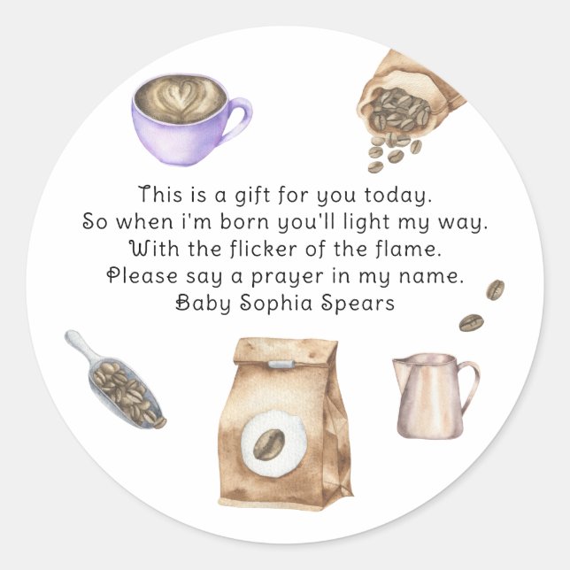 Un bébé est en train de brasser bébé - étiquette d (Devant)