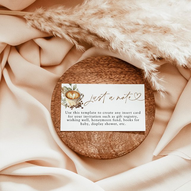 Un bébé ne brasse qu'une carte de note, café bébé (Créateur téléchargé)