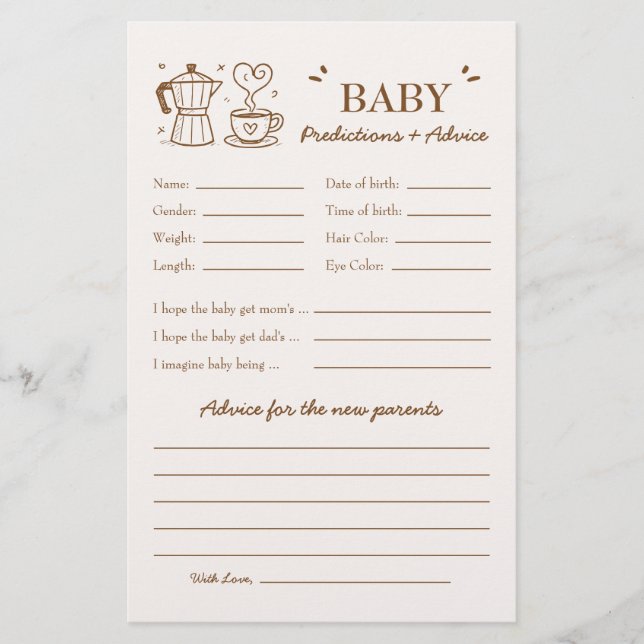 Un bébé prépare des prédictions et des conseils su (Devant)