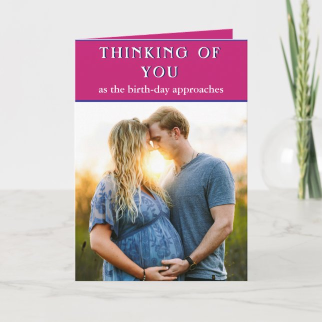 Un bébé qui pense à votre carte (Devant)