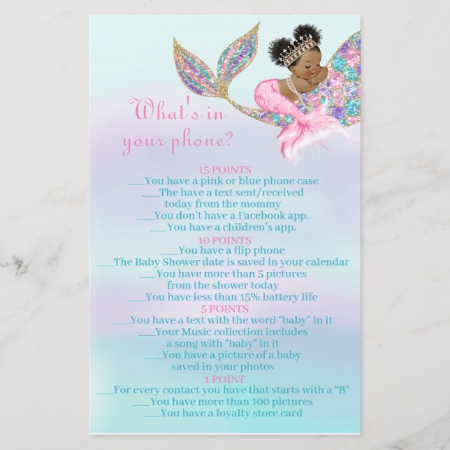 Un bébé sirène afro-américain qui bouffe dans votr (Devant)