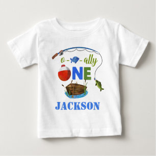 Un bébé t-shirt Ofish-ally Big ONE garçon
