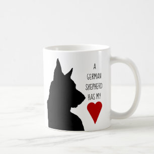 "Un berger allemand tasse a mon coeur"