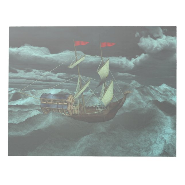 Un Bloc-notes marin sauvage et orageux (Devant)