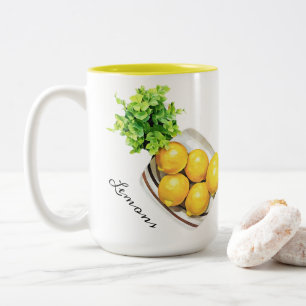 Un Bol De Mug De Citrons