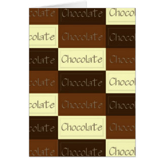 Un bon nombre de carte de chocolat