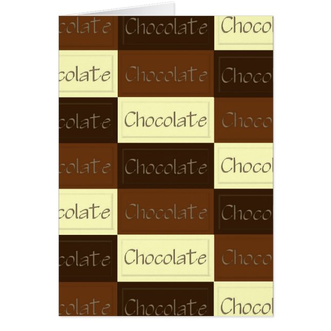 Un bon nombre de carte de chocolat (Devant)