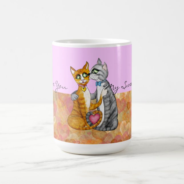 Un bon nombre de tasse de Saint-Valentin de (Centre)