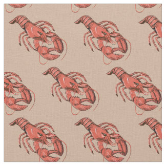 Un bon nombre de tissu de homards