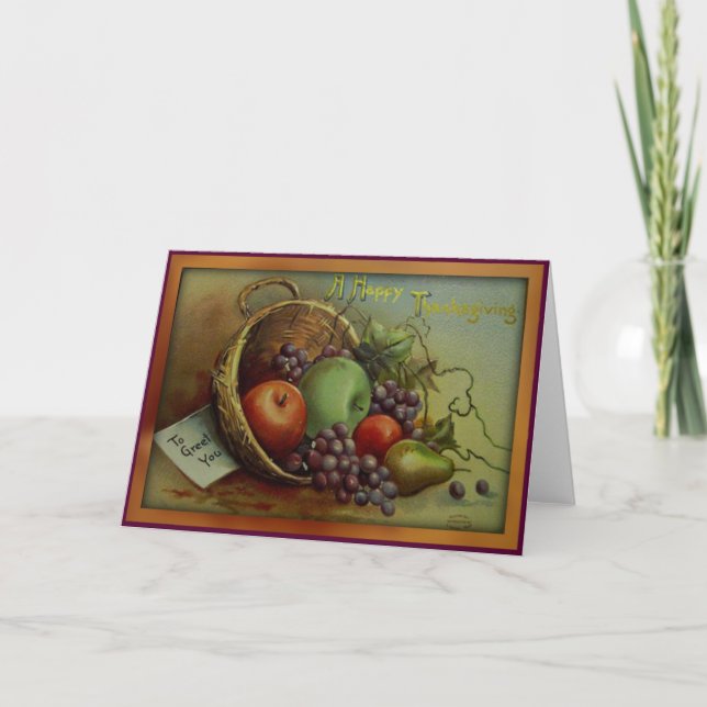 Un bon thanksgiving - carte de thanksgiving (Devant)