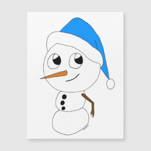 un bonhomme de neige chibi    