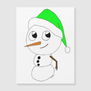 un bonhomme de neige chibi